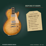 Gibson Les Paul Studio Session Electric Guitar Honey Burst hand set up in Athens Tennessee before it ships