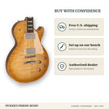 Free shipping and authorized dealer warranty for Gibson Les Paul Studio Session Electric Guitar Honey Burst