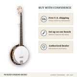 Free shipping and authorized dealer warranty for Gold Tone CC-100R Cripple Creek 5-String Resonator Banjo
