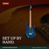 Ibanez GIO GRX70QA Electric Guitar Transparent Blue Burst from Picker's Friend Music in Athens Tennessee