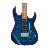 Ibanez GIO GRX70QA Electric Guitar Transparent Blue Burst detail view