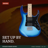 Ibanez GRGM21 GIO Mikro Electric Guitar Blue Burst from Picker's Friend Music in Athens Tennessee