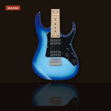 Ibanez GRGM21 GIO Mikro Electric Guitar Blue Burst studio shot