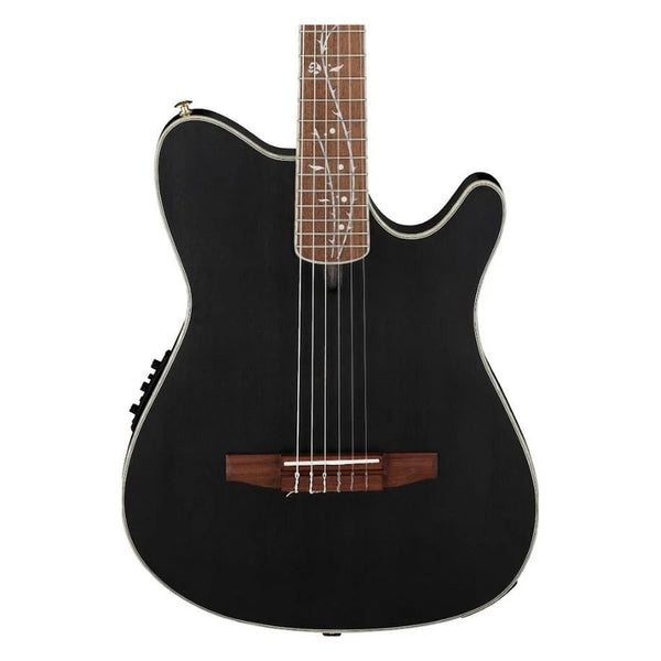 Ibanez TOD10N Tim Henson Signature Nylon-String Acoustic-Electric Guitar Transparent Black Flat