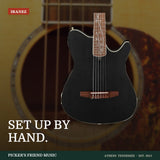 Ibanez TOD10N Tim Henson Signature Nylon-String Acoustic-Electric Guitar Transparent Black Flat from Picker's Friend Music in Athens Tennessee