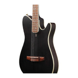 Ibanez TOD10N Tim Henson Signature Nylon-String Acoustic-Electric Guitar Transparent Black Flat detail view