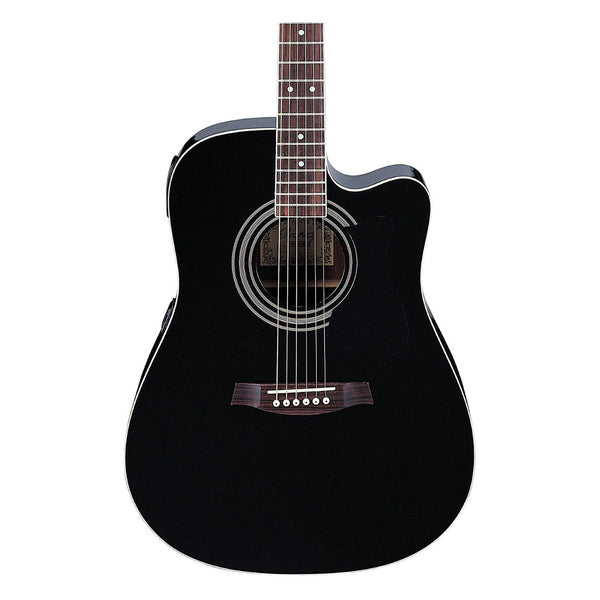 Ibanez V70CE Dreadnought Cutaway Acoustic-Electric Guitar Black