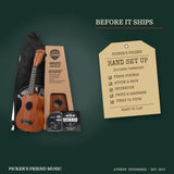 Kala Learn To Play Soprano Ukulele Starter Kit hand set up in Athens Tennessee before it ships