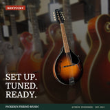 Kentucky KM-150 Standard A-Style Mandolin with Gig Bag Vintage Sunburst from Picker's Friend Music in Athens Tennessee
