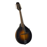 Kentucky KM-250 Deluxe A-Style Mandolin with Gig Bag Vintage Sunburst on white background