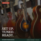 Kentucky KM-250 Deluxe A-Style Mandolin with Gig Bag Vintage Sunburst from Picker's Friend Music in Athens Tennessee