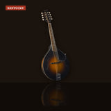 Kentucky KM-250 Deluxe A-Style Mandolin with Gig Bag Vintage Sunburst studio shot