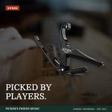 Kyser Quick-Change Acoustic Guitar Capo Black from Picker's Friend Music in Athens Tennessee