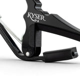 Kyser Quick-Change Acoustic Guitar Capo Black close-up detail