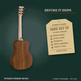 Martin LXK2 Little Martin Koa Pattern Acoustic Guitar with Gig Bag hand set up in Athens Tennessee before it ships