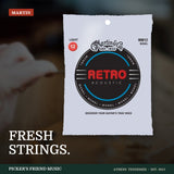 Martin MM12 Retro Monel Acoustic Guitar Strings Light 12-54 from Picker's Friend Music in Athens Tennessee