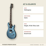 PRS SE CE24 Standard Satin Electric Guitar Ice Blue Metallic at a glance body body finish neck fingerboard