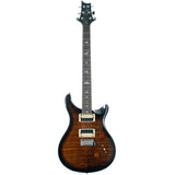 PRS SE Custom 24 Electric Guitar Black Gold Sunburst front view