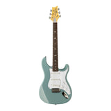 PRS SE Silver Sky Electric Guitar Stone Blue on white background
