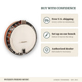 Free shipping and authorized dealer warranty for Recording King RK-R20 Songster 5-String Resonator Banjo