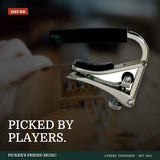 Shubb C1 Standard Steel String Guitar Capo Polished Nickel from Picker's Friend Music in Athens Tennessee