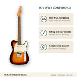 Free shipping and authorized dealer warranty for Squier Classic Vibe '60s Custom Telecaster Electric Guitar 3-Color Sunburst