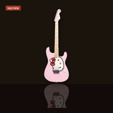 Squier Limited Edition Hello Kitty Stratocaster Electric Guitar Pink studio shot