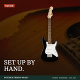 Squier Mini Stratocaster Electric Guitar Black from Picker's Friend Music in Athens Tennessee