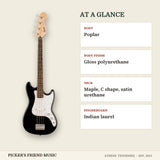 Squier Sonic Bronco Bass Black at a glance body body finish neck fingerboard