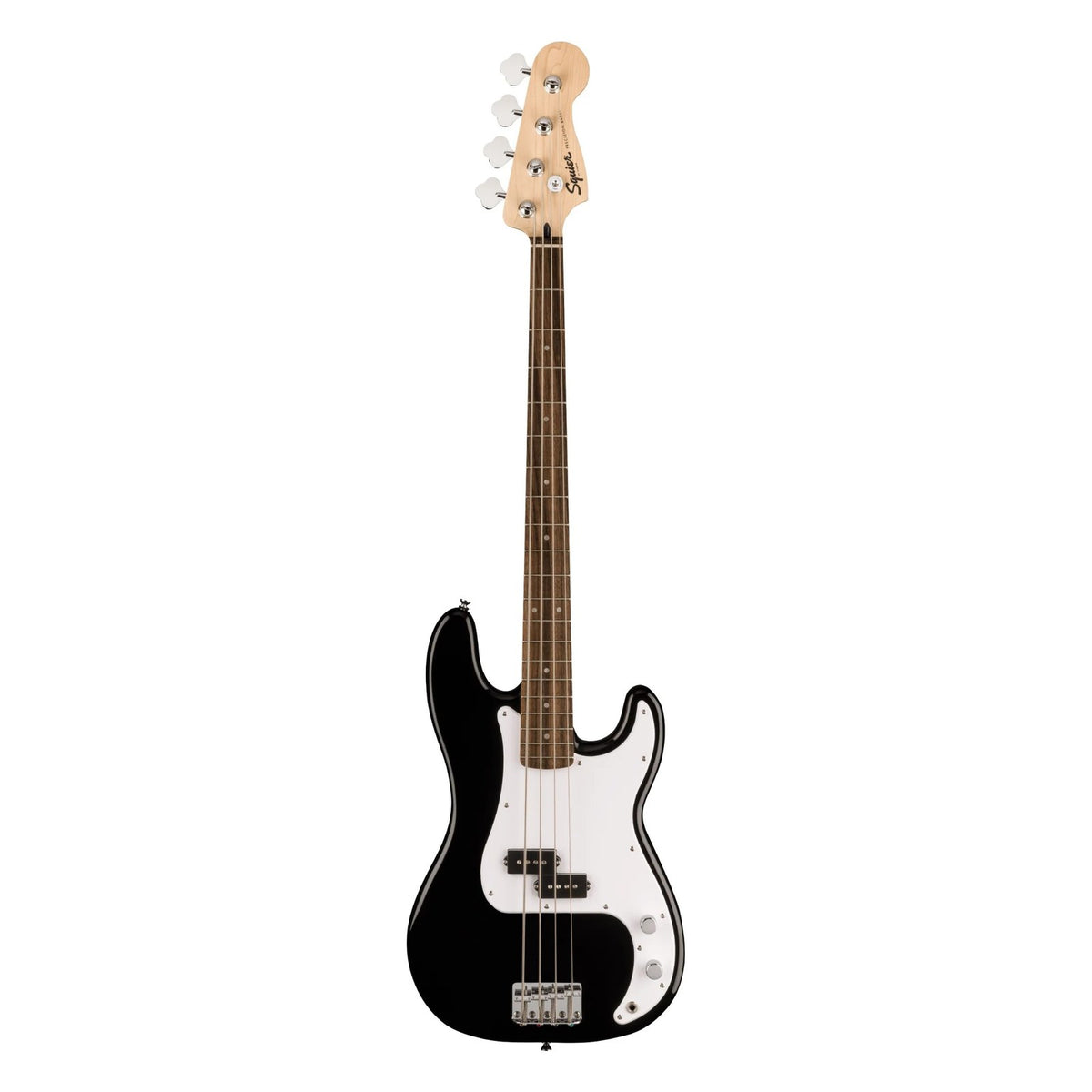 Squier Sonic Precision Bass Guitar Black on white background