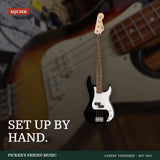 Squier Sonic Precision Bass Guitar Black from Picker's Friend Music in Athens Tennessee