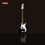 Squier Sonic Precision Bass Guitar Black studio shot
