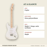 Squier Sonic Stratocaster HT Electric Guitar Arctic White at a glance body body finish neck fingerboard