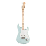 Squier Sonic Stratocaster HT H Electric Guitar Sonic Blue on white background