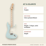 Squier Sonic Stratocaster HT H Electric Guitar Sonic Blue at a glance body body finish neck fingerboard
