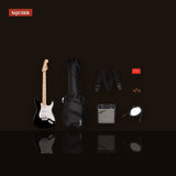 Squier Sonic Stratocaster Electric Guitar Pack with Frontman 10G Amp Black studio shot