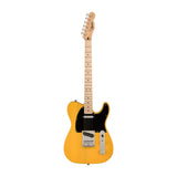 Squier Sonic Telecaster Electric Guitar Butterscotch Blonde on white background