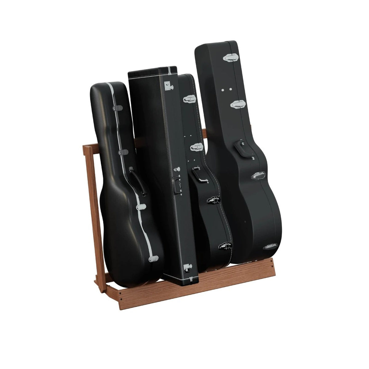 String Swing CC29 Folding Guitar Case Rack Ash on white background