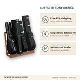 Free shipping and authorized dealer warranty for String Swing CC29 Folding Guitar Case Rack Ash