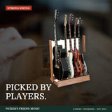 String Swing CC34 Side-Loading Hardwood Guitar Floor Rack Oak from Picker's Friend Music in Athens Tennessee