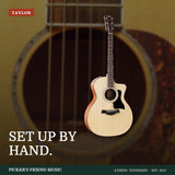Taylor 114ce Grand Auditorium Acoustic-Electric Guitar with Gig Bag Natural from Picker's Friend Music in Athens Tennessee