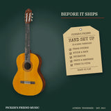 Yamaha C40II Full-Size Classical Guitar Natural hand set up in Athens Tennessee before it ships