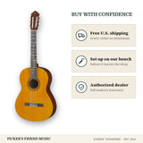 Free shipping and authorized dealer warranty for Yamaha C40II Full-Size Classical Guitar Natural