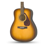 Yamaha F335 Dreadnought Acoustic Guitar Tobacco Brown Sunburst on white background