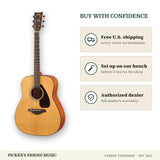 Free shipping and authorized dealer warranty for Yamaha FG800J Dreadnought Acoustic Guitar Natural