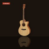 Yamaha FS400C Concert Cutaway Acoustic Guitar Natural Satin studio shot
