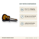 Free shipping and authorized dealer warranty for Yamaha GigMaker Standard Acoustic Guitar Pack Tobacco Brown Sunburst