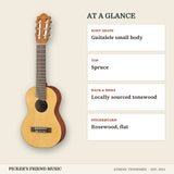 Yamaha GL1 Guitalele 6-String Nylon Guitar Ukulele Natural at a glance body shape top back & sides fingerboard
