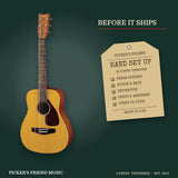 Yamaha JR1 3/4-Size Acoustic Guitar with Gig Bag Natural hand set up in Athens Tennessee before it ships