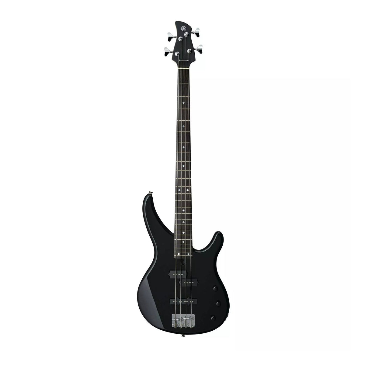 Yamaha TRBX174 4-String Electric Bass Guitar Black on white background